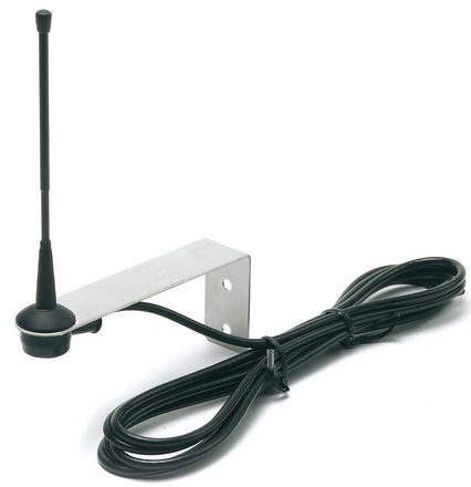 Antenna Accordata 300 - 433 MHz con Stelo in Acciaio Inox, Staffa e cavo 3,5mt